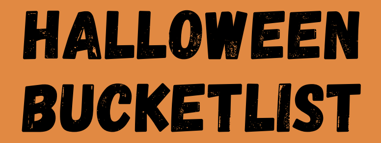 Halloween Bucketlist Printable