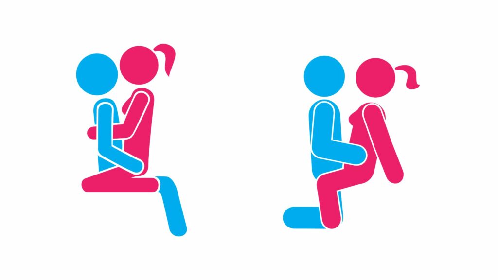 Sitting positions to use for shower sex