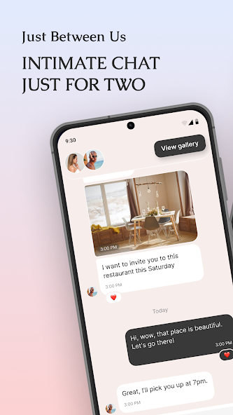 Just Between Us. Intimate chat just for two.